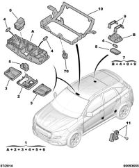 6362T1-Lens, room lamp
