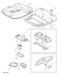 11123190ASA-Console assy-roof
