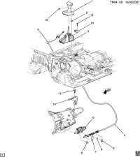 15818699-HANDLE,A/TRNS CONT LVR(INCLS 12)