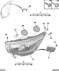 6206T3-Headlamp assy