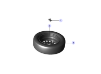 3105010U8010-Handle assy, spare tire lock