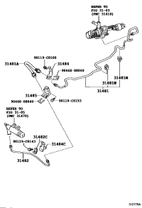 314810D230-TUBE, CLUTCH MASTER CYLINDER TO FLEXIBLE HOSE