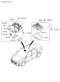 92800J4100XUG-LAMPASSYO/HEADCONSOLE