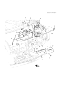 84028847-Block, battery power distribution unit fuse (for front service)