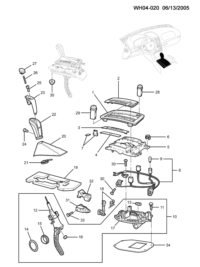 92145620-Housing, a/t control (4.020)