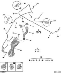 9805609080-Hose, washer filler