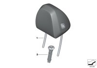 52107406063-Headrest standard leather power
