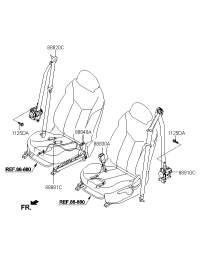 888202V200RY-S/BELT ASSY-FR RH