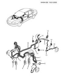 11049511-Seal, front brake pipe