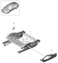 99152190100-Repair kit seat tray 1 set of retainer