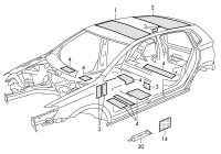 6Y6867817D-Shock absorber assy-roof