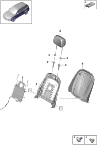 9Y0881901CWEK-Headrest