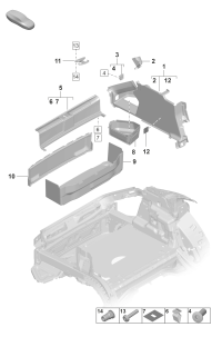 9J1864614B1E0-Hinge cover black