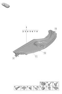 9J1857003BEA11-Instrument panel deprecated parts black