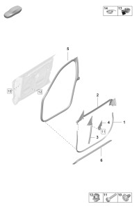 9J1837911-Weatherstrip, outer door (self-adhesive)
