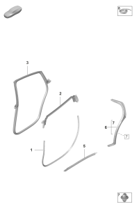 9J1839911-Weatherstrip, outer door (self-adhesive)