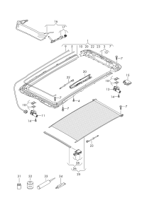 3G9877307CKQ9-Sunshade roller