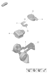 9J1951201A-Dual horn