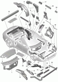 99755653101-PORSCHE CAYENNE DOOR INSULATN