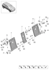 95B885250A82V-Bezel back lock lever ti black