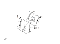 5812210XKZ16A-S/belt & latch assy-rr ctr
