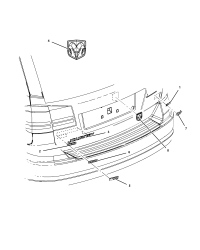 57010592AA-NAMEPLATE DODGE