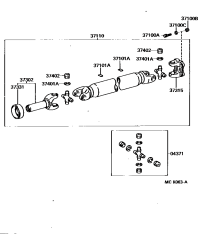 3730235030-YOKE SUB-ASSY, RR PROPELLER SHAFT UNIVERSAL J0INT SLEEVE