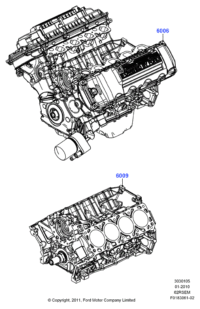 AL3Z6006DRM-Service engine assy
