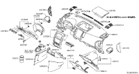 681011DA0A-Garnish, instrument panel, upper