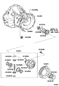 311050D050-Case sub-assy, transaxle (MTM)