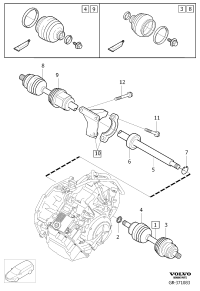 36011269-Shaft, replace, rh