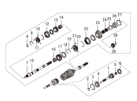 5RYA1701233-Bearing, second gear needle roller