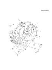 9071527-Shaft, clutch fork