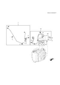 84182778-Tube, oil cooler inlet & outlet (incl. 17,20-22)