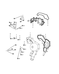 68079412AB-WATER PUMP