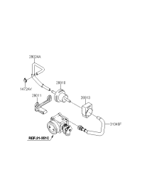 313732C200-HOSE-VAPOR TUBE TO PCSV