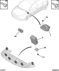 6590W1-Sensor, lane departure warning