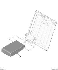 8830NY-Armrest, rear seat