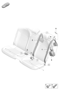 9J1857805GA23-S/belt einspur