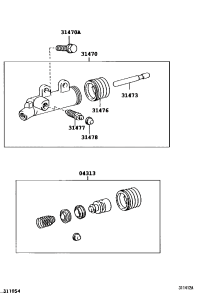 3147035190-CYLINDER ASSY, CLUTCH RELEASE