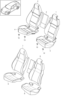 97052253206-Foam back standard seat comfortable seat