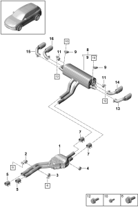 9Y0253824BS-Tail pipe sport edition deprecated parts