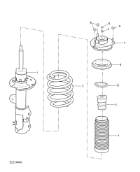10931347-Damper, front suspension