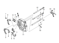 0381702034-Bolt, fork set