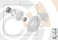33412406277-Repair kit wheel bearing rear