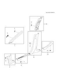 23330942-Garnish, side door sill (low match no insert) (incl. 7)