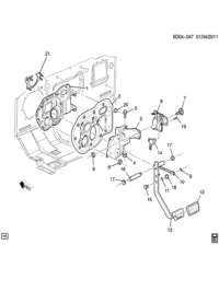25743457-Pedal (w/bracket) (incl. 3-5,7-12,14-19)