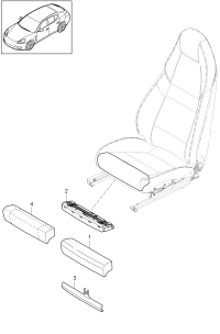 97065314100-Heating element electric drive device cushion