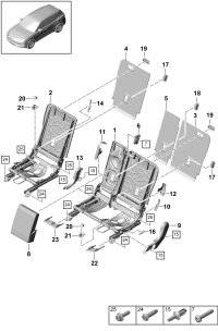 PAB88310700-Back seat assy