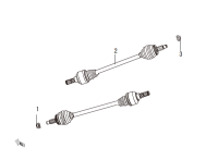 2403100XKW09B-Shaft assy, drive, rear lh
